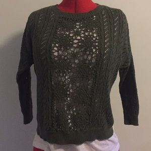 Olive Green Sweater - Med